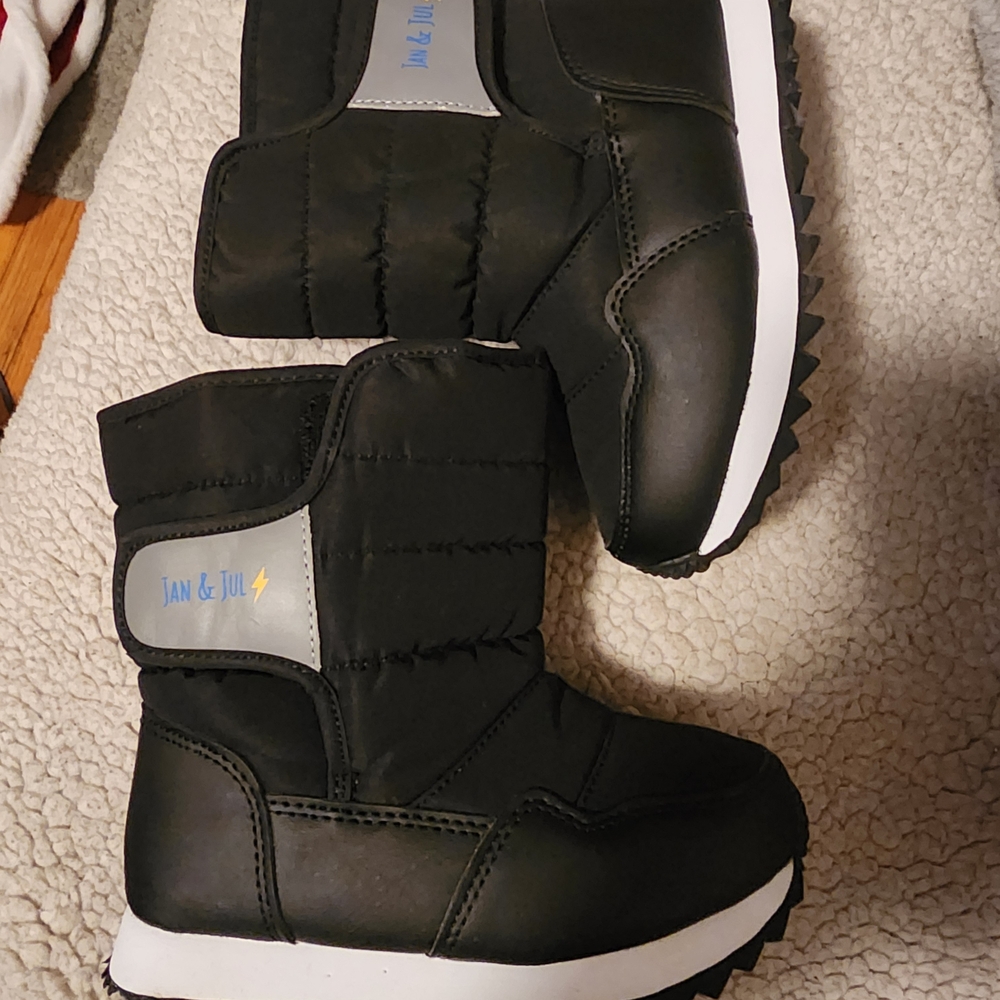 Jan And Jul Black Kids Snow Boots Size 10